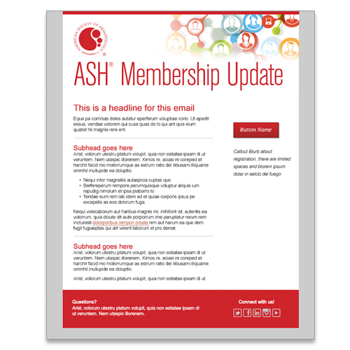American Society of Hematology Email for New Members
